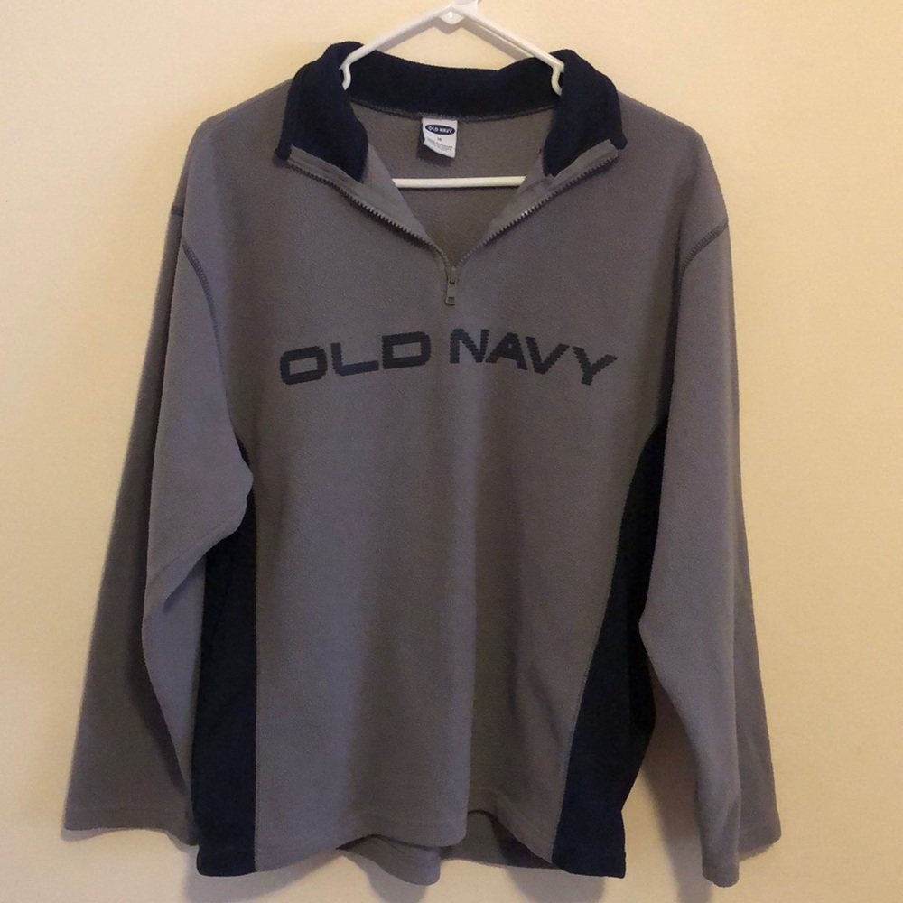 Old Navy Boy Half ZIP Pullover Gray